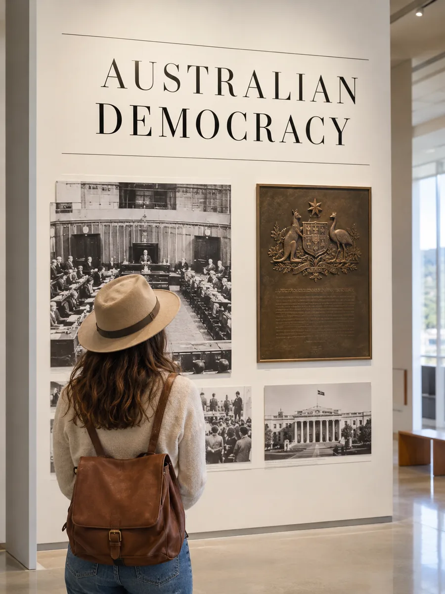 Blick auf das Museum of Australian Democracy im Old Parliament House